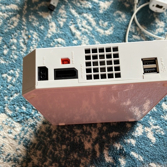 Wii console with 2 controllers, 2 nunchucks, and all cords - Picture 3 of 7